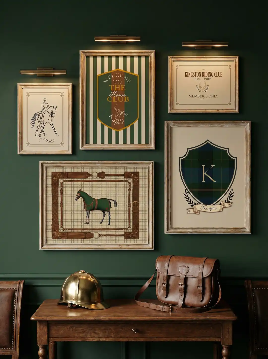 Ürün görseli: Vintage At Polo Kulübü, Polo Temalı Erkek Çocuk Odası poster